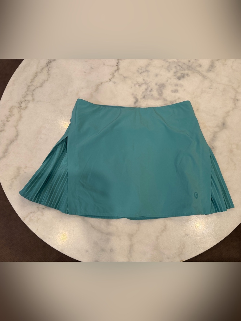 lululemon athletica Teal Pleated Side Athletic Skort